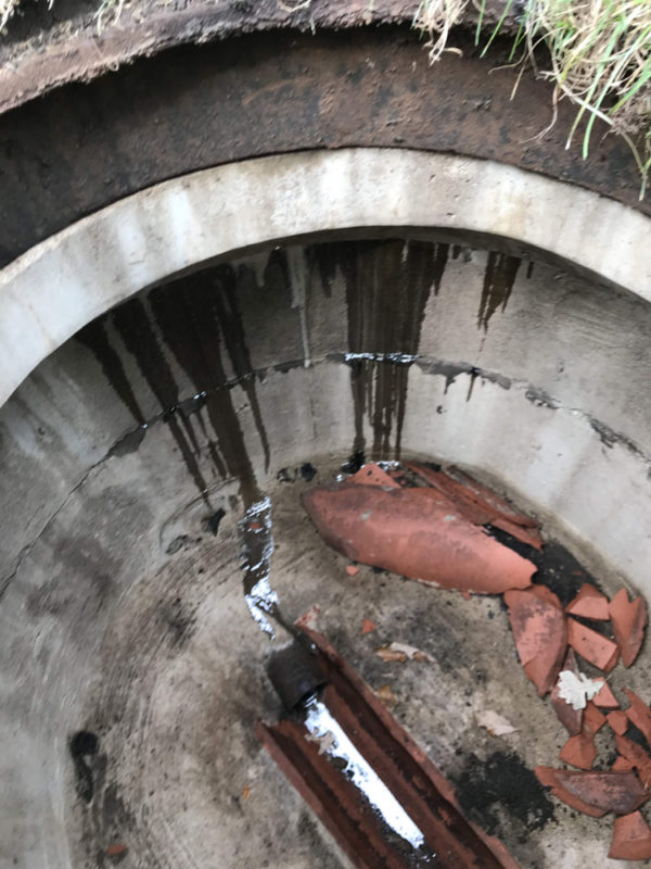 Backyard Sanitary Sewer Manholes
